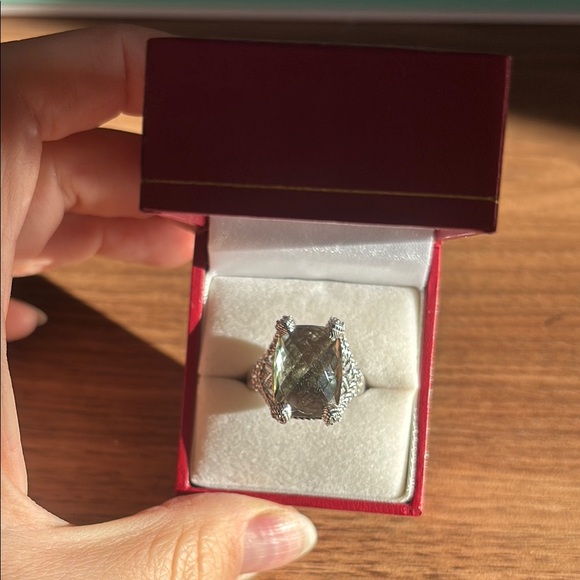 Judith Ripka mint quarts cocktail ring - Picture 2 of 10